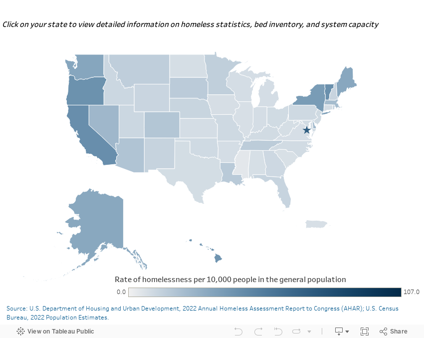 Counts and Rates of People Experiencing Homelessness, 2022 